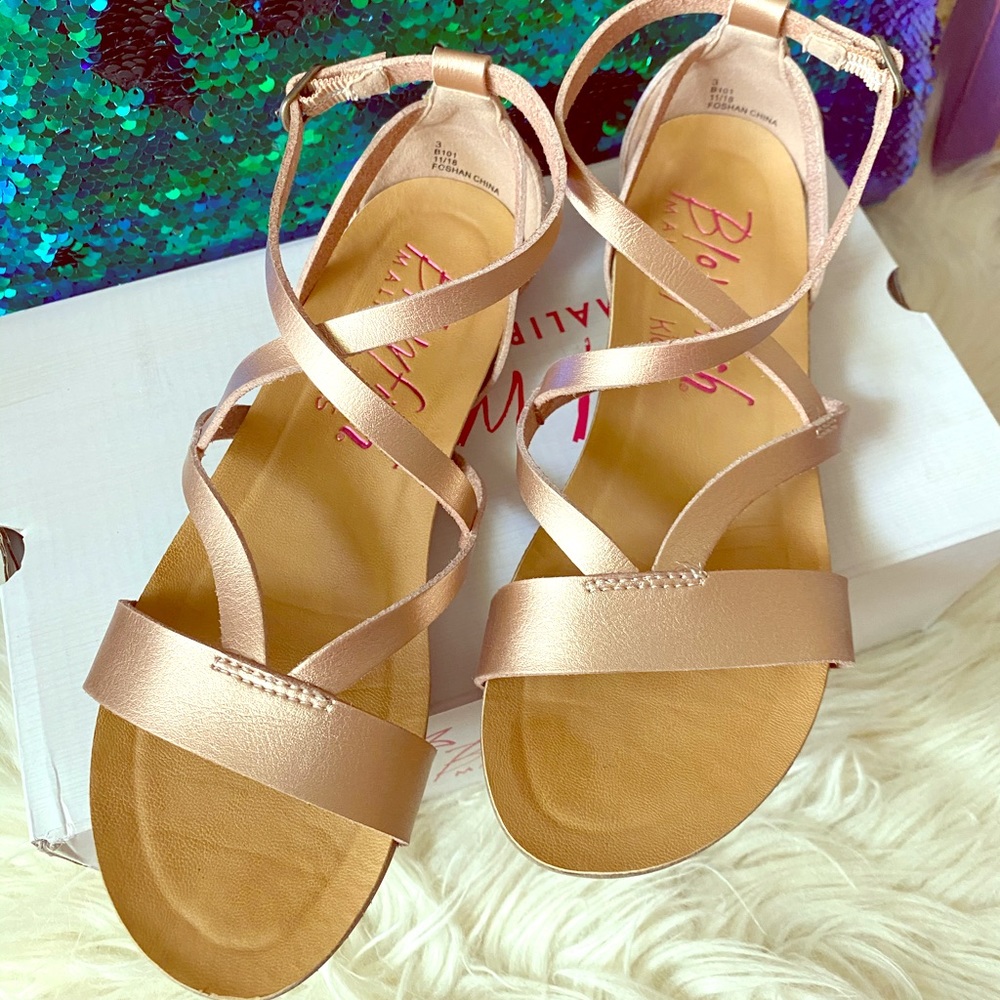 Gorgeous-K Rosegold Kids sandals by BLOWFISH/Sz. 3